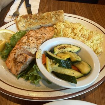 Mountain Oaks Cafe - Pan Seared Salmon with Dill Butter - American Near Me - Oakhurst, California Mountain Oaks Cafe - Pan Seared Salmon with Dill Butter - American Near Me - Oakhurst, California