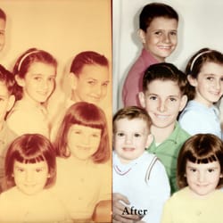 Athens Art and Frame - Restoring color from a faded photo.