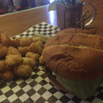 Twisted Lime Pub - Burger tator tots (jojos) and a Moscow mule. Mmm - American Near Me - Mill Creek, Washington Twisted Lime Pub - Burger tator tots (jojos) and a Moscow mule. Mmm - American Near Me - Mill Creek, Washington