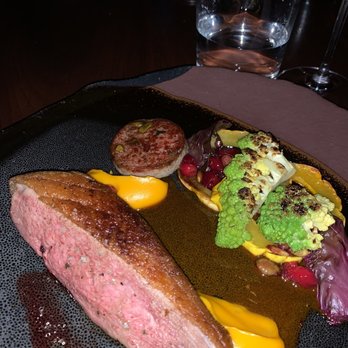 Manhatta - Crescent duck ; with squash, cranberries, and pumpkin seed. So delicious - New American Near Me - New York, New York Manhatta - Crescent duck ; with squash, cranberries, and pumpkin seed. So delicious - New American Near Me - New York, New York