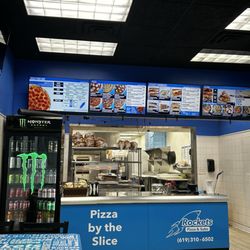 Rockets Pizza and Subs - Interior is clean and neat