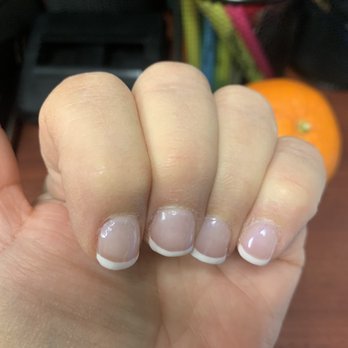 Perception Organic Spa - This salon shouldn't be letting inexperienced nail technicians (Thi) perform nail services. These are thick and uneven. - Day Spas Near Me - Richmond, Virginia