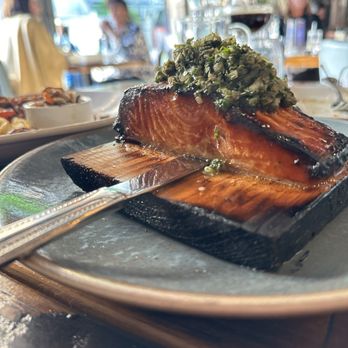 The Cozy Taberna - Cedar plan salmon - Tapas/Small Plates Near Me - Salem, Oregon