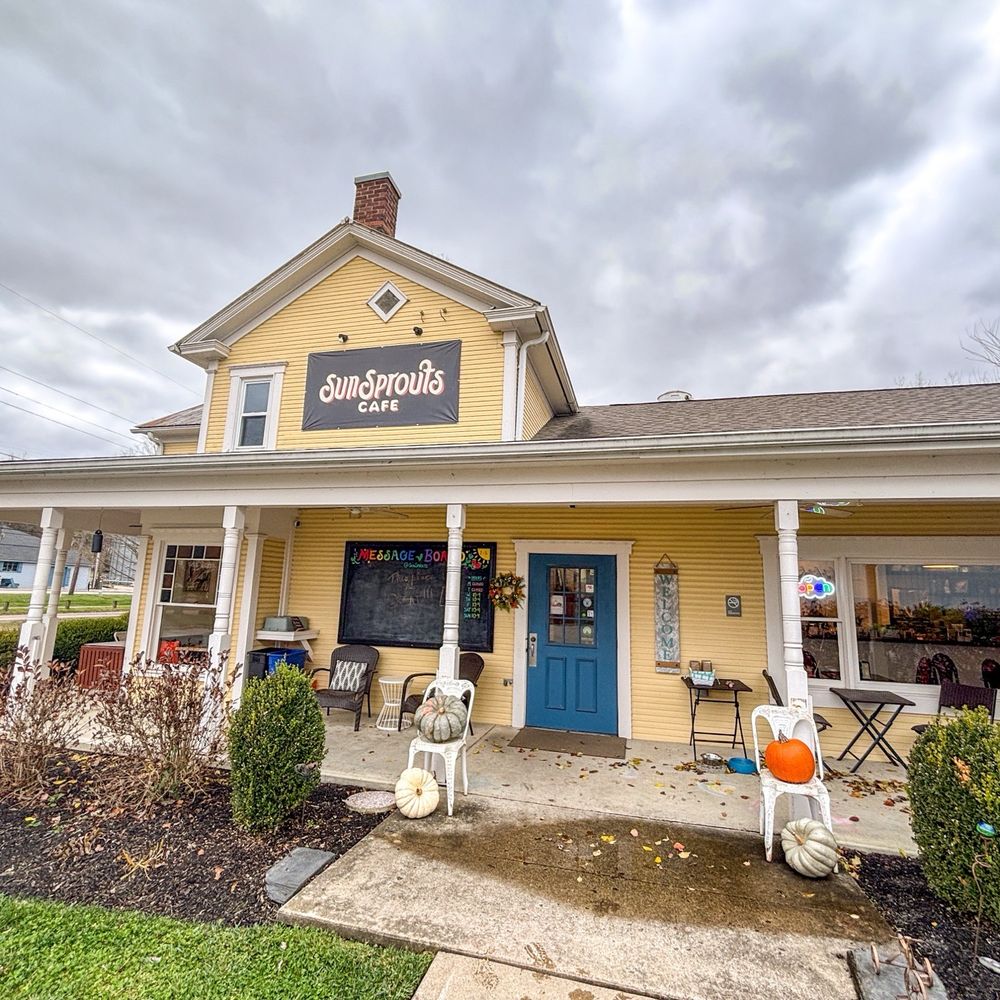 Sun Sprouts Cafe - Outside (how cute!) - Juice Bars & Smoothies Near Me - Waynesville, Ohio Sun Sprouts Cafe - Outside (how cute!) - Juice Bars & Smoothies Near Me - Waynesville, Ohio
