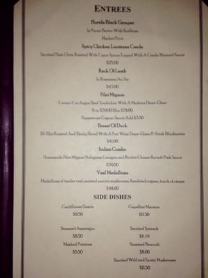 Menu photo 8 Chatham's Place Restaurant Orlando, FL