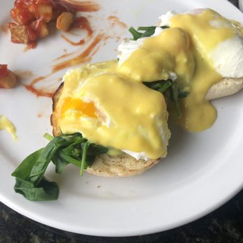 Symposium Cafe Restaurant Waterloo - Eggs Florentine - raw spinach and untoasted English muffin - Breakfast & Brunch Near Me - Waterloo, Ontario Symposium Cafe Restaurant Waterloo - Eggs Florentine - raw spinach and untoasted English muffin - Breakfast & Brunch Near Me - Waterloo, Ontario