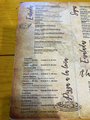 Menu photo 2 La Casona San Martín Centro, MEX