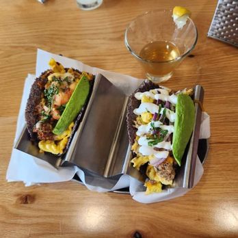 The Mainzer - Breakfast Tacos  1 is a Street Taco  1 is a Chorizo & Egg Taco - Breakfast & Brunch Near Me - Merced, California