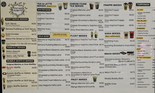 Menu photo 2 Matcha Cafe Maiko San Diego, CA Menu photo 2 Matcha Cafe Maiko San Diego, CA