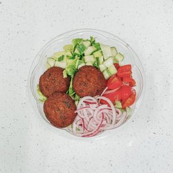 Souvlaki Bowl with Falafel