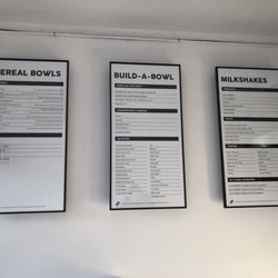 Just Add Milk - Menu