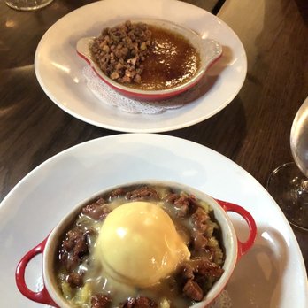 Terra - Pistachio Creme Brulee (top) and Makers Mark Ice Cream (it was a special of the day; bottom) - New American Near Me - West Columbia, South Carolina