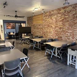 The Arvada Community Room - Photo fro the front looking towards the back.