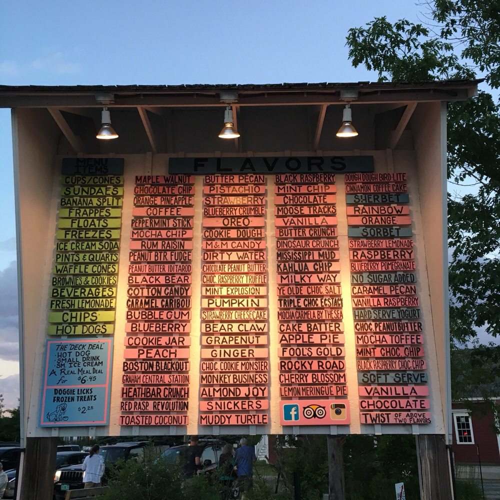 Scoop Deck - What a selection!!! - Ice Cream & Frozen Yogurt Near Me - Wells, Maine Scoop Deck - What a selection!!! - Ice Cream & Frozen Yogurt Near Me - Wells, Maine
