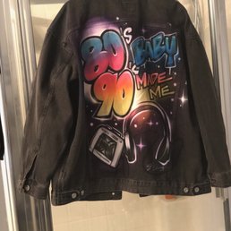 Airbrush jean jacket Airbrush jean jacket