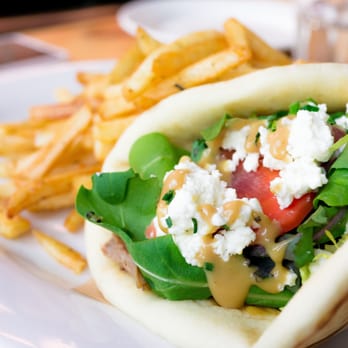 Kentro Greek Kitchen - Lamb Pita with Frisee, pickled vegetables, rosemary vinaigrette, and Feta cheese - Greek Near Me - Fullerton, California Kentro Greek Kitchen - Lamb Pita with Frisee, pickled vegetables, rosemary vinaigrette, and Feta cheese - Greek Near Me - Fullerton, California
