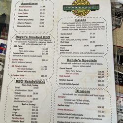 Kehde's BBQ - Menu