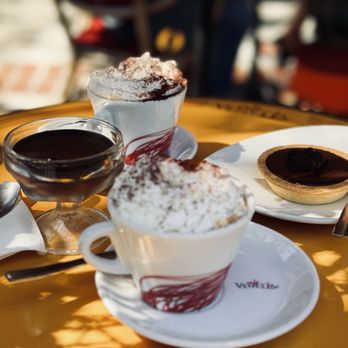 Cafe Venetia - Indulging in the very chocolatey chocolates while soaking in this beautiful afternoon sun. - Coffee & Tea Near Me - Palo Alto, California