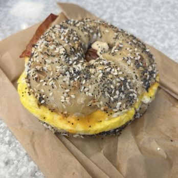 Bruegger's Bagels - Sriracha honey sunrise sandwich - Bagels Near Me - Wallingford, Connecticut