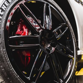 Baid Polish - Wheels coated gloss black - Powder Coating Near Me - Anaheim, California