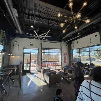 Black Rock Coffee Bar - Seating area, with garage door, for when it is nicer!!! - Coffee & Tea Near Me - Arlington, Texas Black Rock Coffee Bar - Seating area, with garage door, for when it is nicer!!! - Coffee & Tea Near Me - Arlington, Texas