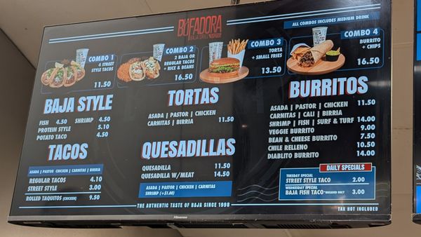 Menu photo 3 La Bufadora Baja Grill Murrieta Murrieta, CA Menu photo 3 La Bufadora Baja Grill Murrieta Murrieta, CA
