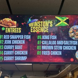 Winston's West Indian and American Resturant - Menu