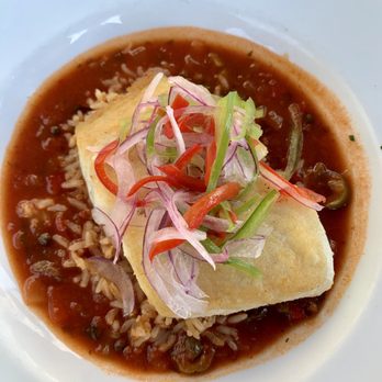 Las Brisas - Halibut Veracruz.. fish overcooked and rice and broth super salty. - Mexican Near Me - Laguna Beach, California Las Brisas - Halibut Veracruz.. fish overcooked and rice and broth super salty. - Mexican Near Me - Laguna Beach, California
