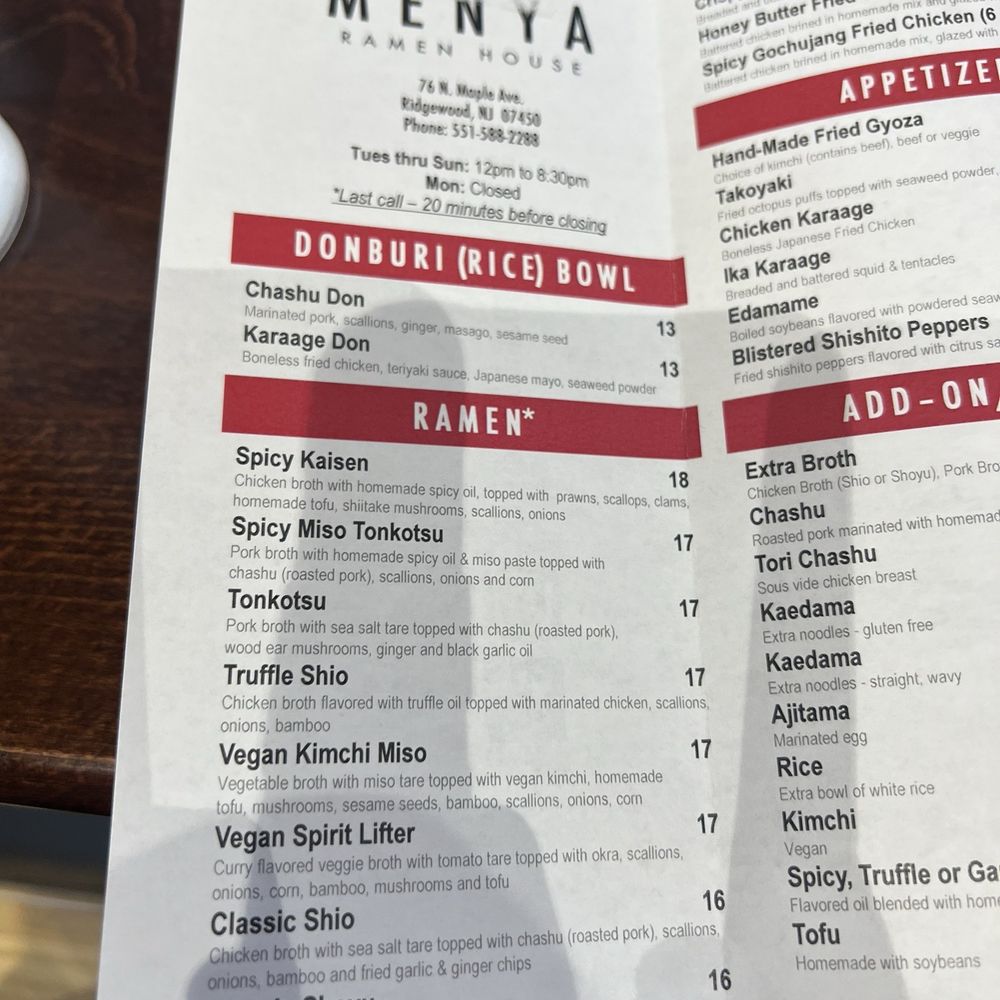 Menya Ramen House - Menu June 2024 - Ramen Near Me - Ridgewood, New Jersey Menya Ramen House - Menu June 2024 - Ramen Near Me - Ridgewood, New Jersey