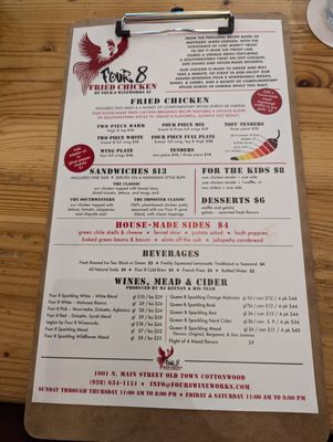 Menu photo 5 Four 8 Fried Chicken Cottonwood, AZ