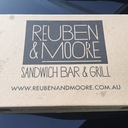 Reuben & Moore - The sandwich comes in a huge box