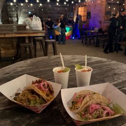 Amazing tacos and esquites at Helix Brewing Amazing tacos and esquites at Helix Brewing