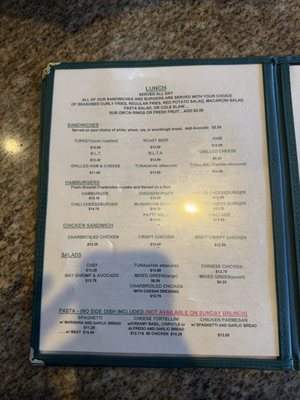 Menu photo 4 Cedar Glen Inn Cedar Glen, CA Menu photo 4 Cedar Glen Inn Cedar Glen, CA