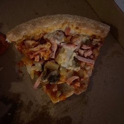 Papa Johns Pizza - Our pizza that had the wrong toppings and was soggy and under cooked.