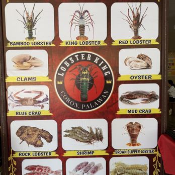 Lobster King Seafood And Restobar - What to chose from if it's available - Bars Near Me - Coron, PLW