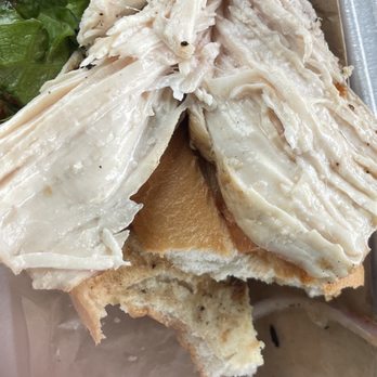 Orchards Bbq and Grill - Chicken breast sandwich not sure if it's fully cooked rubbery in the middle. - Barbeque Near Me - Whittier, California Orchards Bbq and Grill - Chicken breast sandwich not sure if it's fully cooked rubbery in the middle. - Barbeque Near Me - Whittier, California