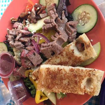 Trail Dust BBQ - Tri-tip salad - Barbeque Near Me - Morgan Hill, California