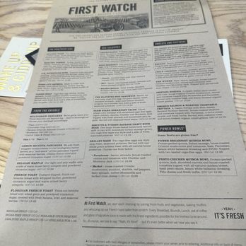 First Watch - Menu - Breakfast & Brunch Near Me - Nashville, Tennessee First Watch - Menu - Breakfast & Brunch Near Me - Nashville, Tennessee