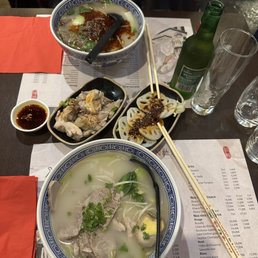 牛肉汤面 羊肉汤面 拌藕片 辣鸡