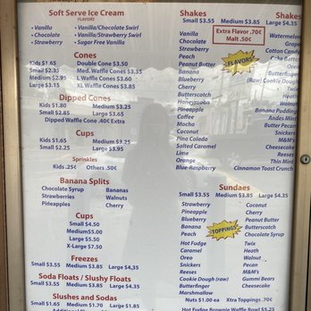Dreamette - Menu - Ice Cream & Frozen Yogurt Near Me - Jacksonville, Florida