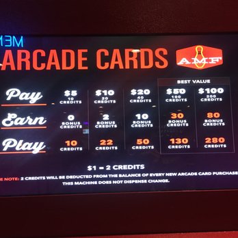 AMF Syosset Lanes - Arcade card prices - Bowling Near Me - Syosset, New York AMF Syosset Lanes - Arcade card prices - Bowling Near Me - Syosset, New York