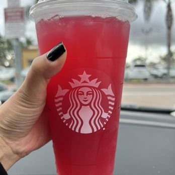 Starbucks - Teavana Shaken Iced Passion Tango TM Tea Lemonade [trenta] - Coffee & Tea Near Me - Fountain Valley, California