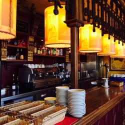 La Tagliatella - Bar area; San Miguel beer.