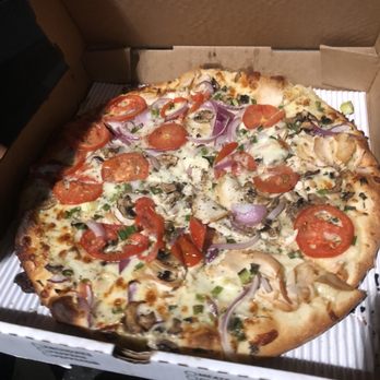 Village Pizza - Village Garlic Chicken Pizza - Pizza Near Me - Bonsall, California
