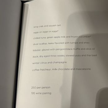 The Modern - Tasting menu January 2024 - New American Near Me - New York, New York The Modern - Tasting menu January 2024 - New American Near Me - New York, New York