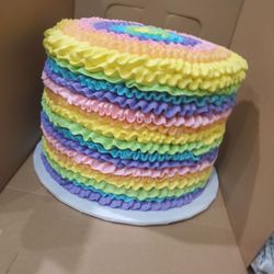 Everyday Sprinkles - Rainbow fiesta cake