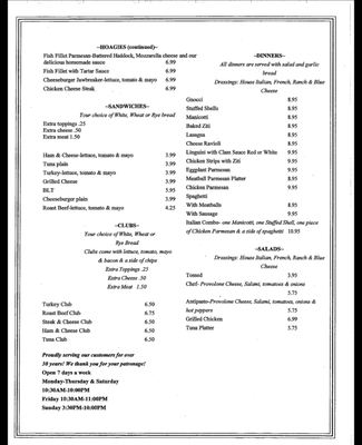Menu photo 3 Antonio's Pizza & Restaurant Scranton, PA