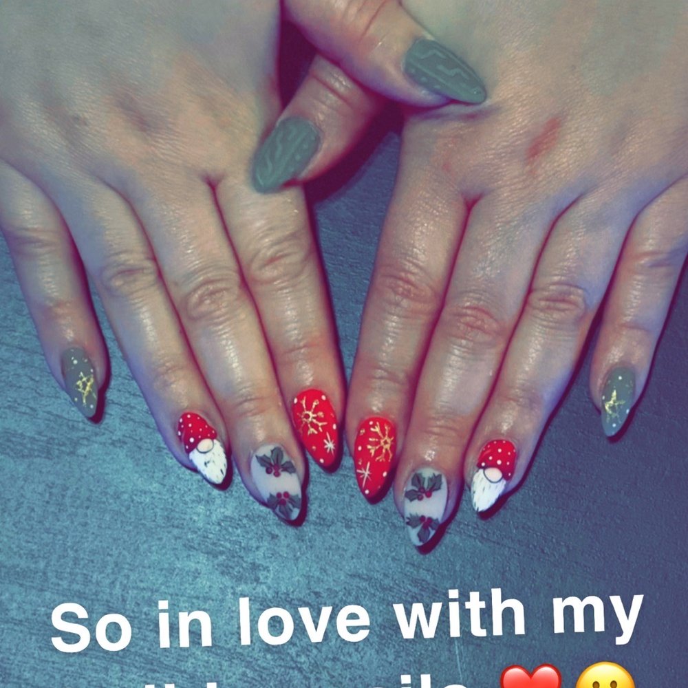 My Christmas nails by Nina!