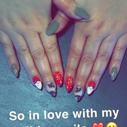 My Christmas nails by Nina!
