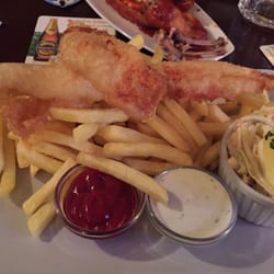Shamrock - Fish and chips with wings in the background